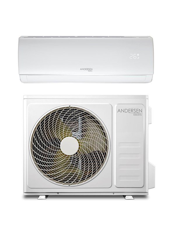 Andersen Electric AE 18000 luft/luft varmepumpe med WiFi, 6 kW, 5-135 m², hvid